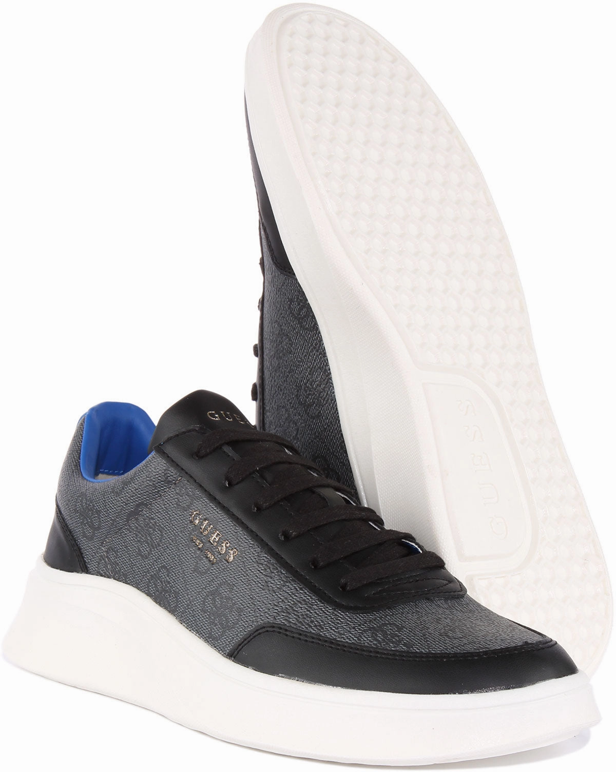 Wear Proof Guess Dolo In 4G Coal For Men