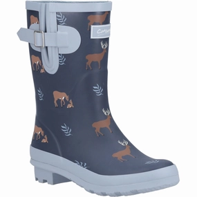 Cotswold Woodland Mid Rubber Women's Deers Wellington Boots Water Resistance