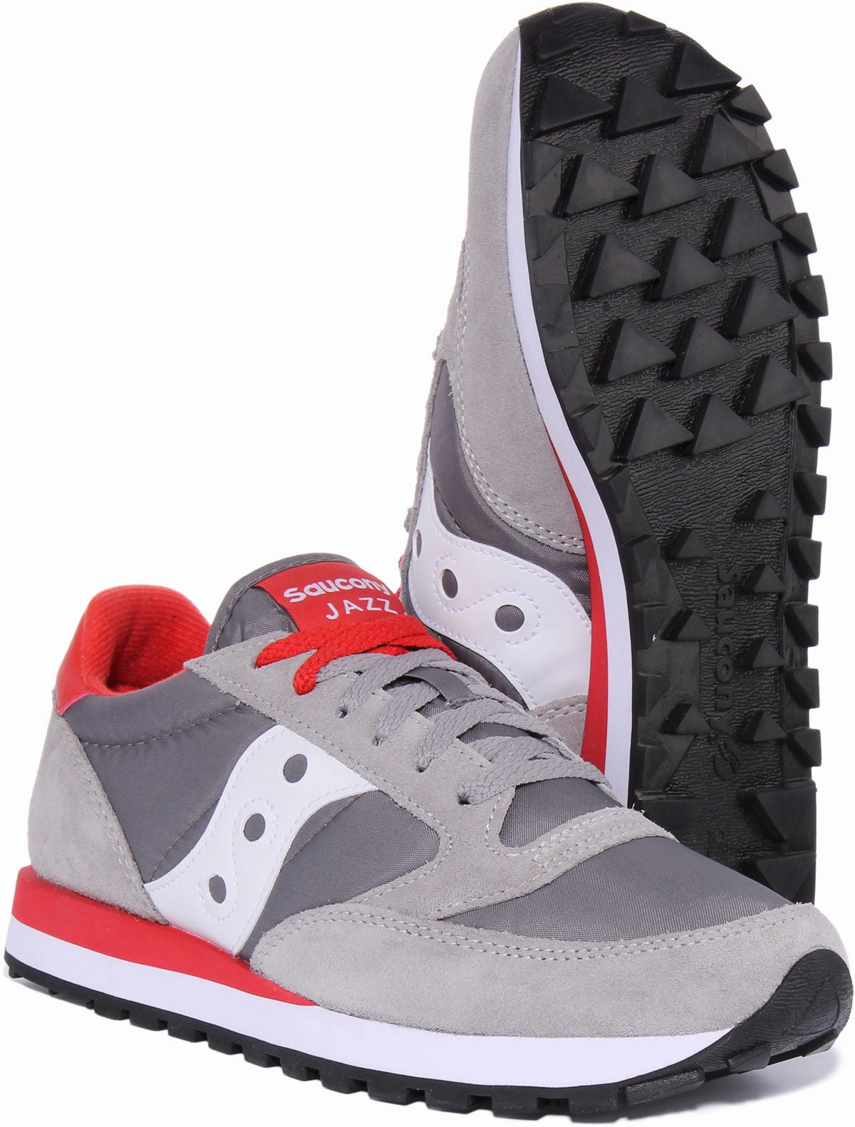 Weather resistant Saucony Jazz Original In Grey White For Men