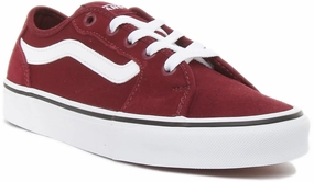 Training Habit Vans Filmore Decon In Burgundy For Women