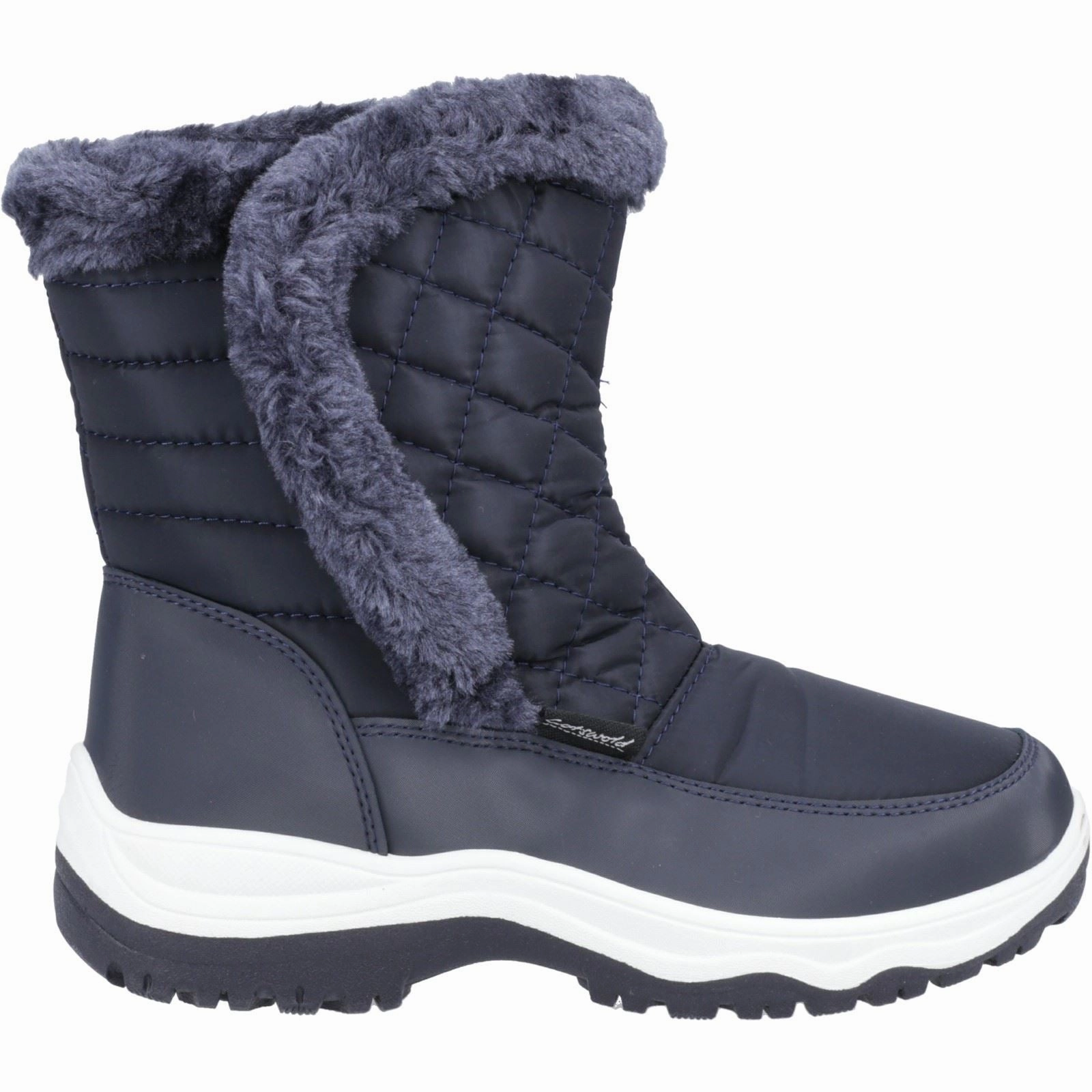 Wet Grip Max Cotswold Butterrow Textile Women's Navy Winter Mid Calf Boots