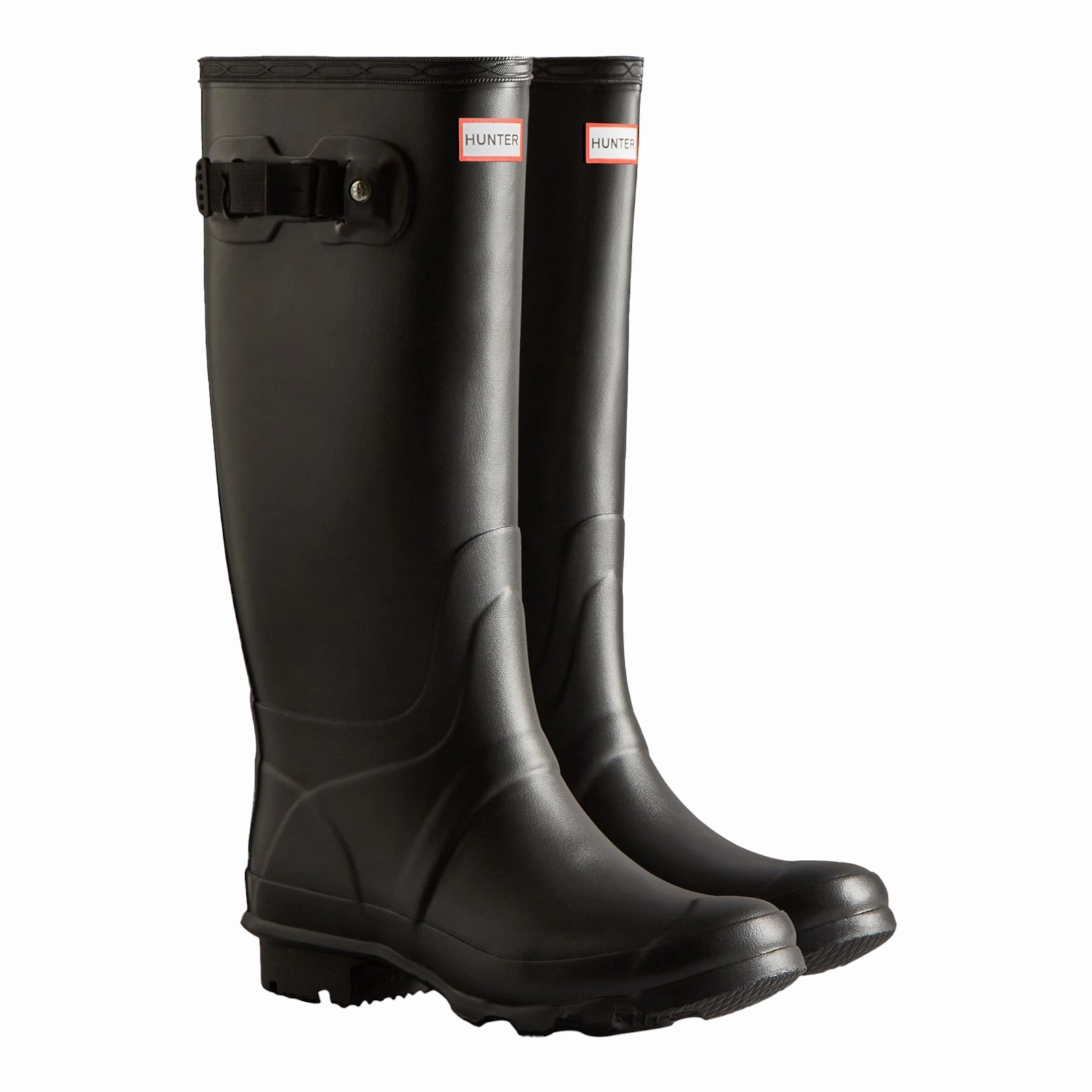 WFT2205RMI-BLK Huntress Wide Leg Wellington Boots Female Black Rain Ready Step