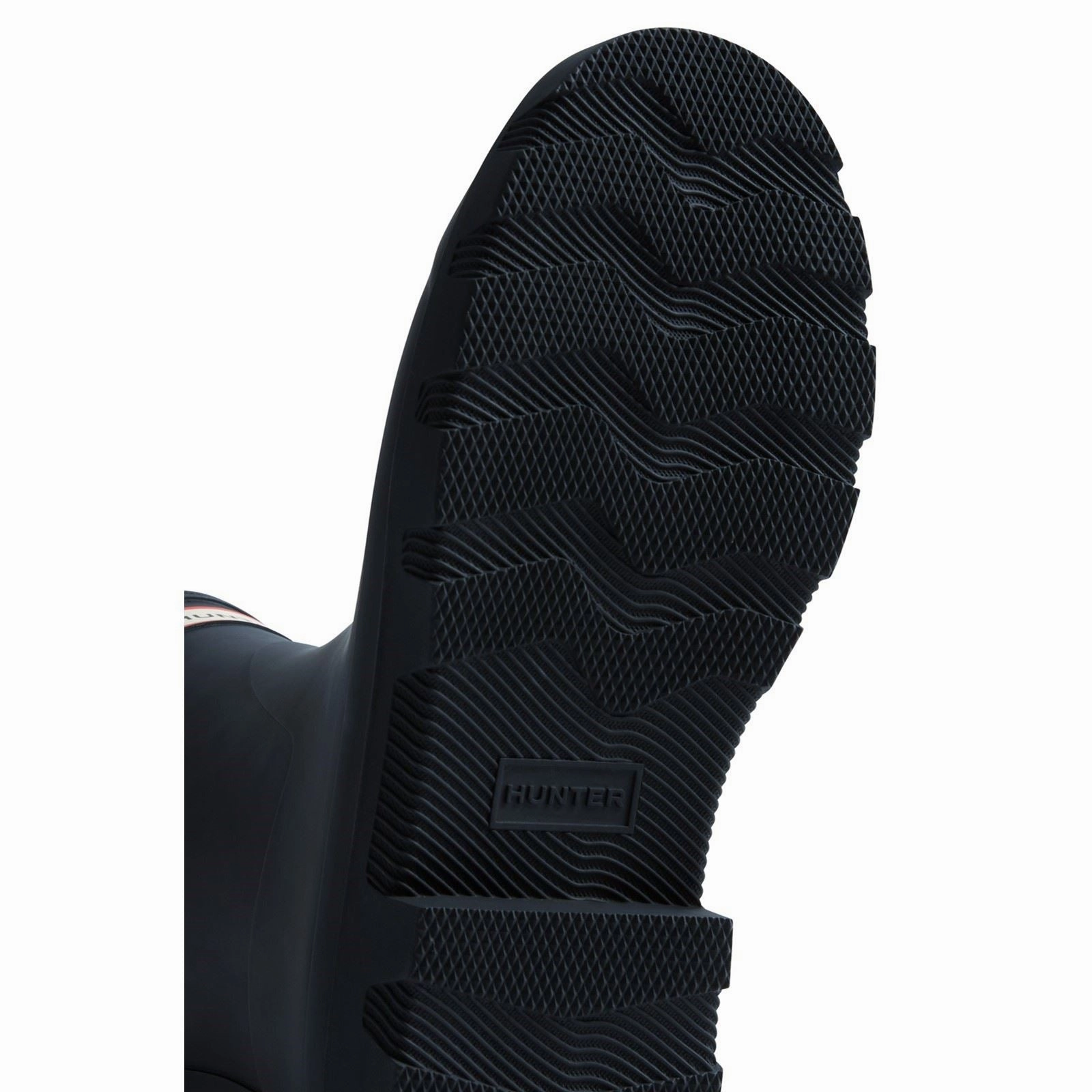 wide calf Hunter Downpour Short Boot Rubber Women's Hunter Navy Wellington Boots