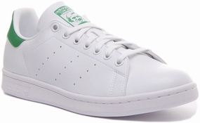 Adidas Stan Smith In White Green For Men heavy - duty - construction - feature shoes elastic materials