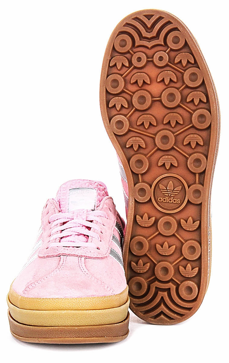 Wide Toe Area Option Mechanism Adidas Gazelle Bold J In Pink Purple For Youth