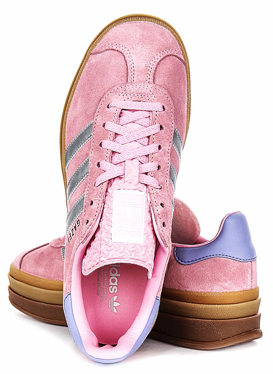 Wide Toe Area Option Mechanism Adidas Gazelle Bold J In Pink Purple For Youth