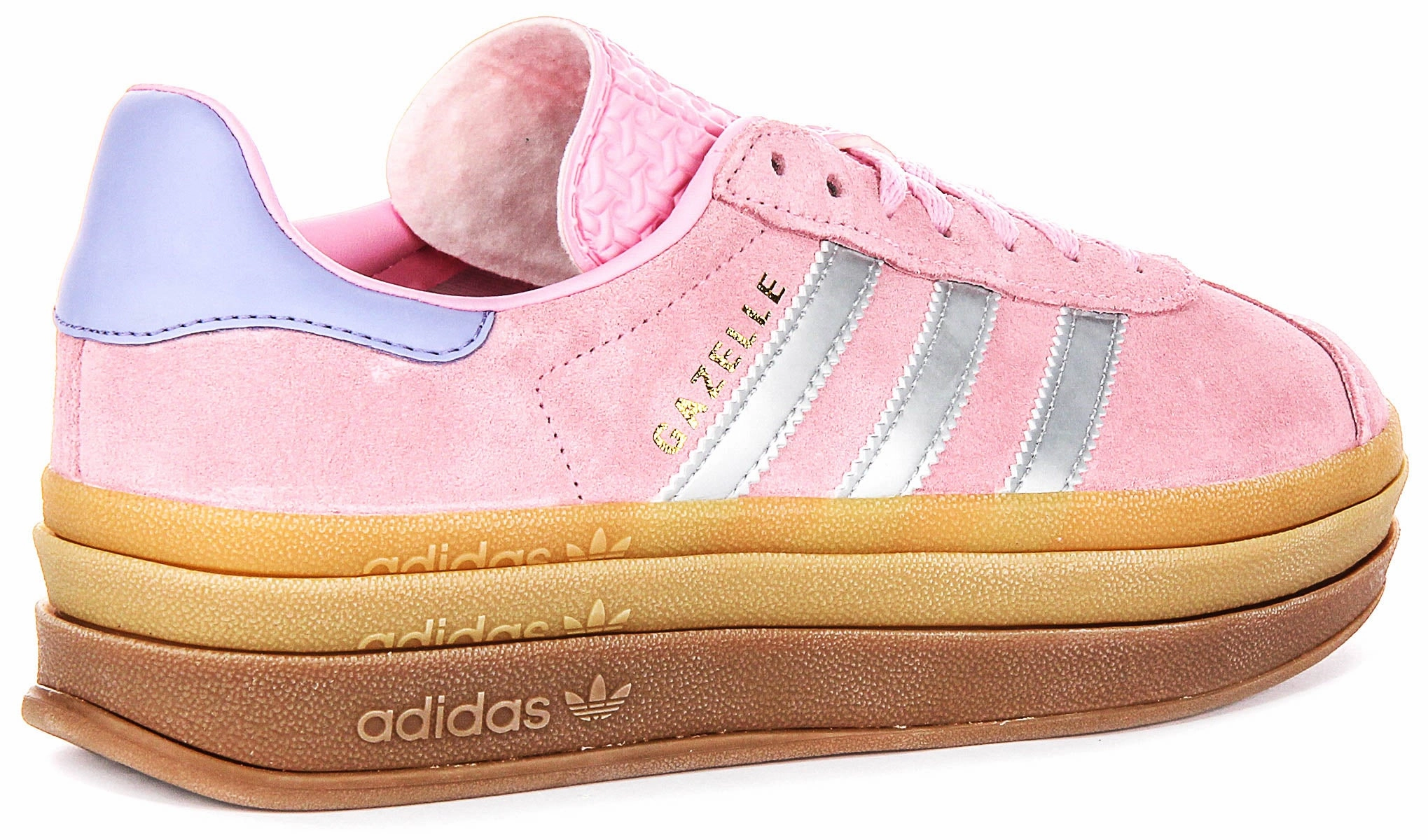 Wide Toe Area Option Mechanism Adidas Gazelle Bold J In Pink Purple For Youth