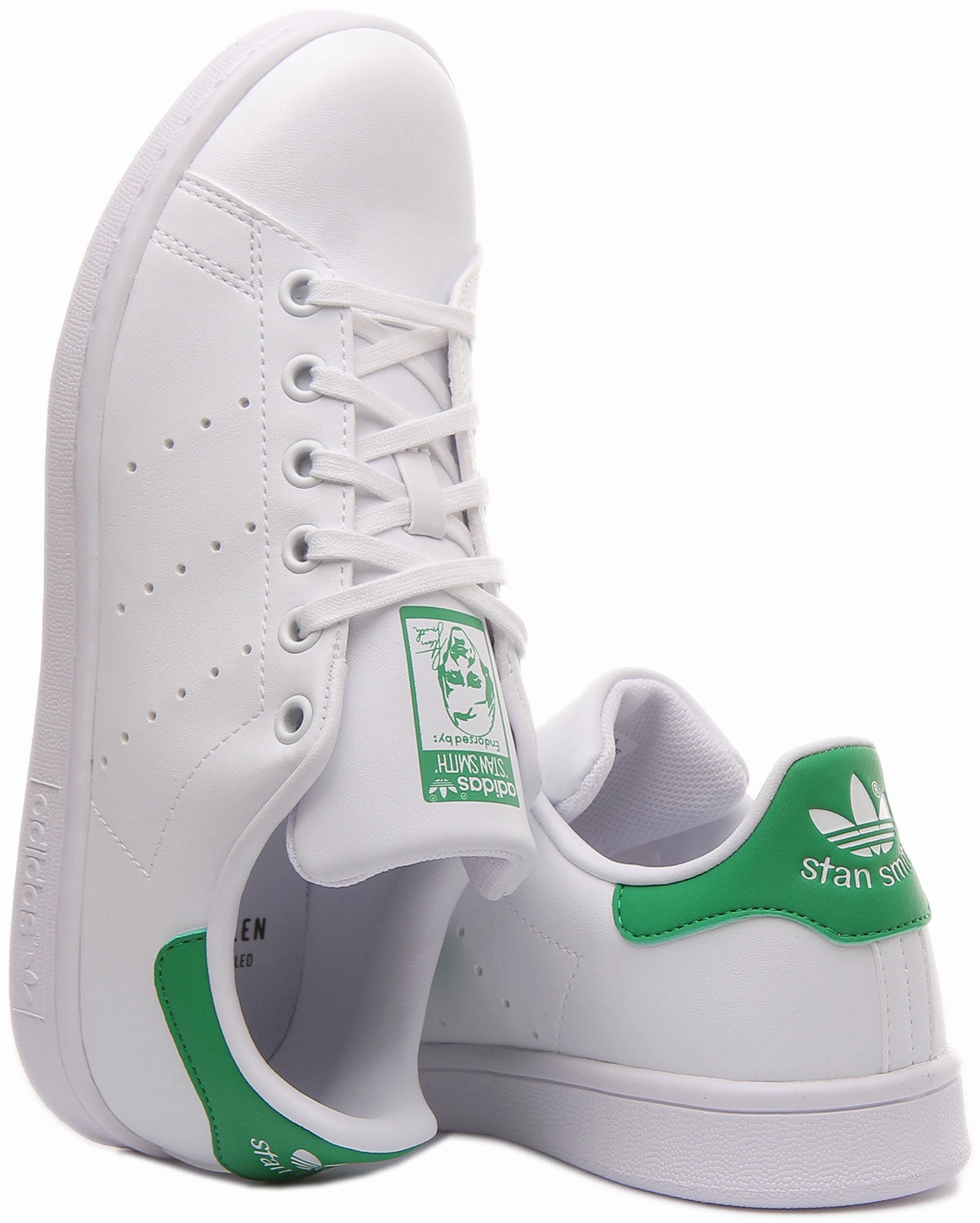 Wide Toe Area Option Selection Adidas Stan Smith J In White Green For Junior