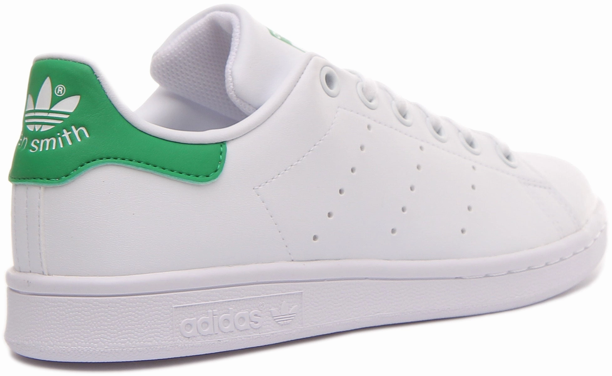 Wide Toe Area Option Selection Adidas Stan Smith J In White Green For Junior
