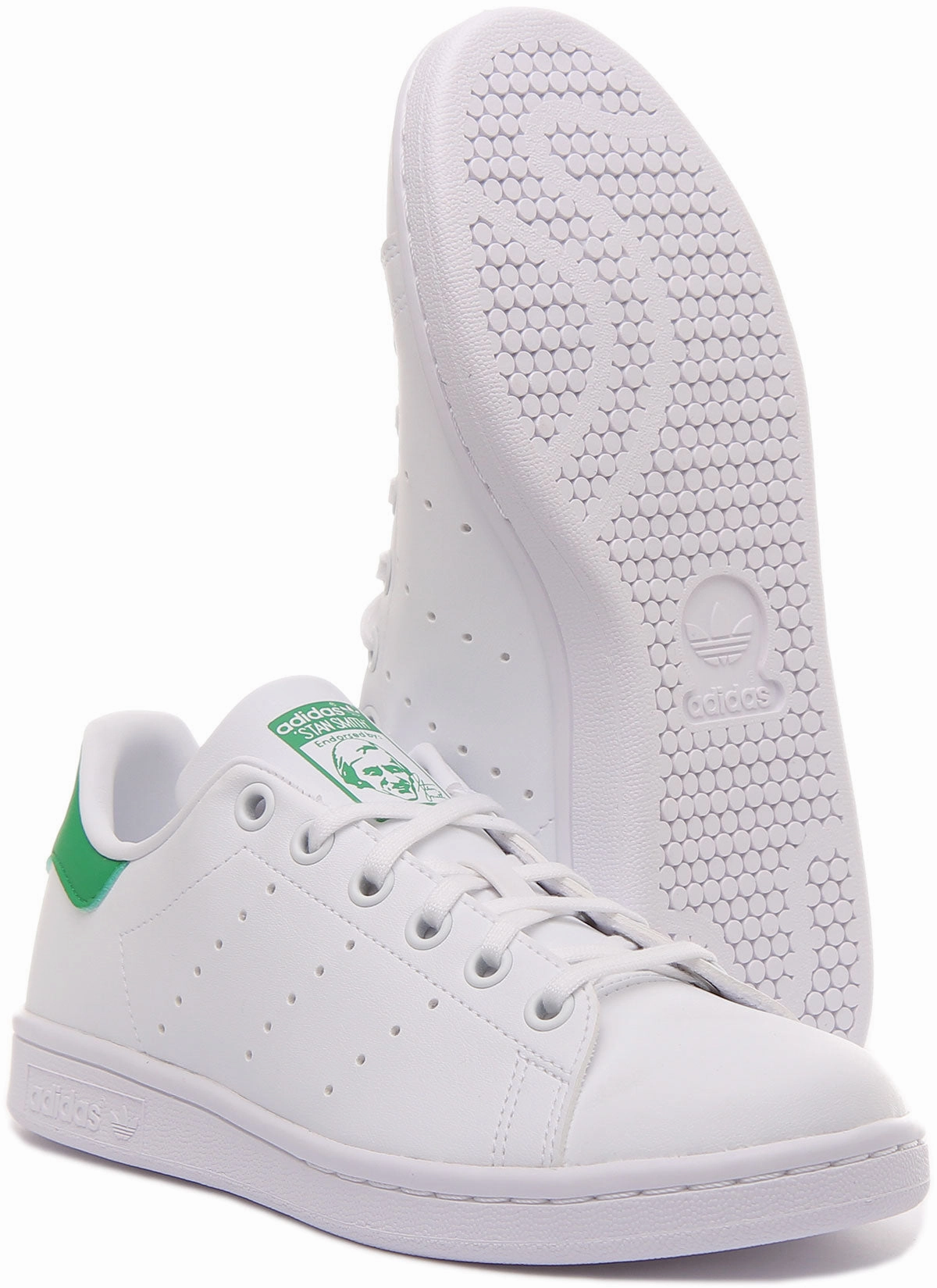 Wide Toe Area Option Selection Adidas Stan Smith J In White Green For Junior