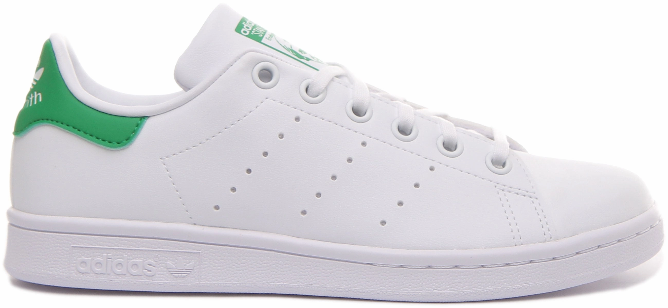 Wide Toe Area Option Selection Adidas Stan Smith J In White Green For Junior