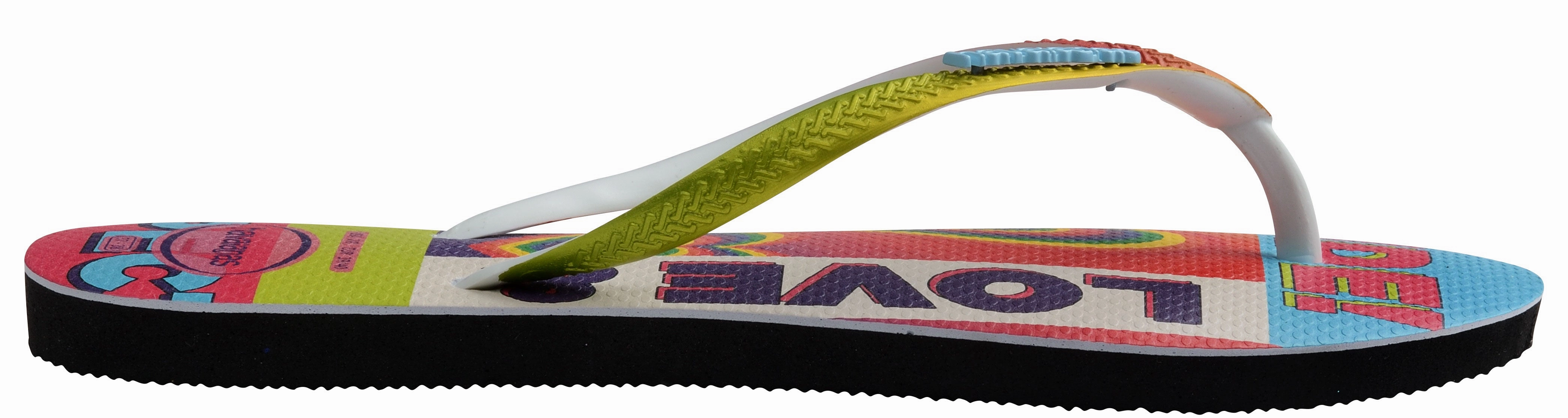 Wide Toe Design Havaianas Slim Pride Rainbow In Multi Colour For Womens