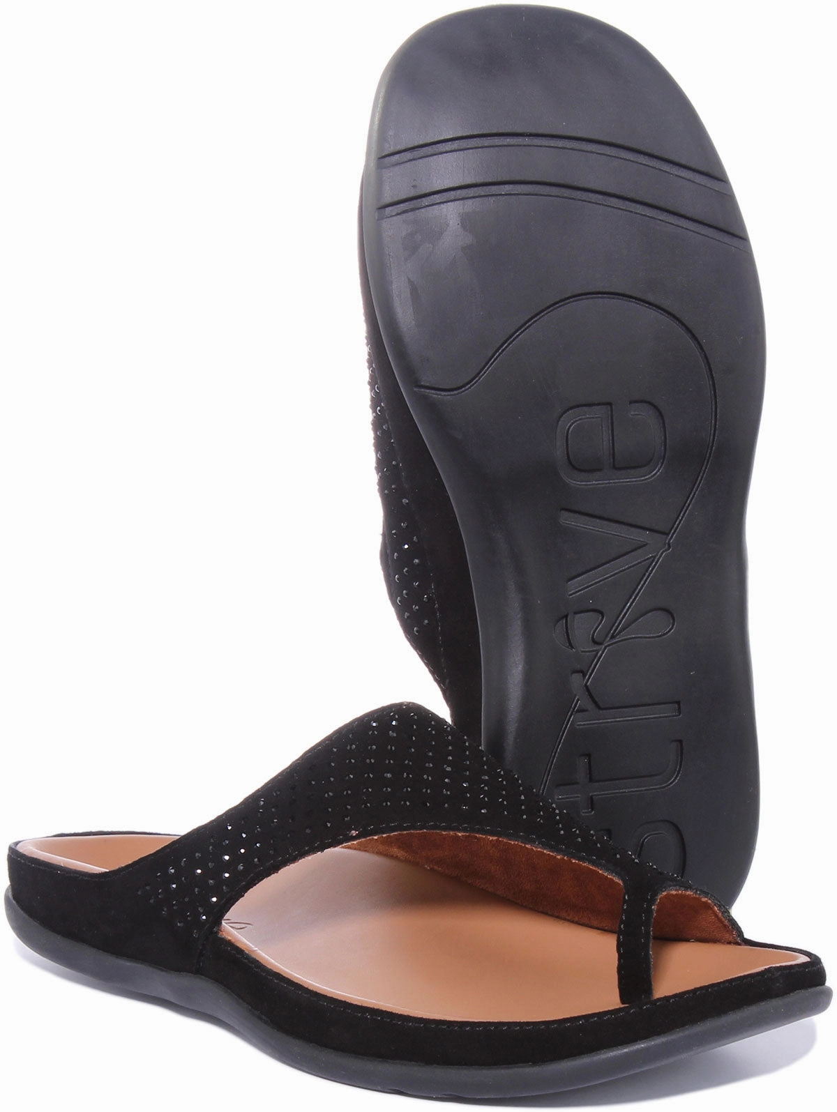 Wide Toe Fit Strive Belize In Black For Women
