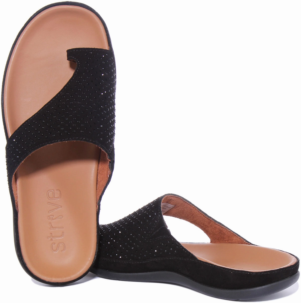 Wide Toe Fit Strive Belize In Black For Women