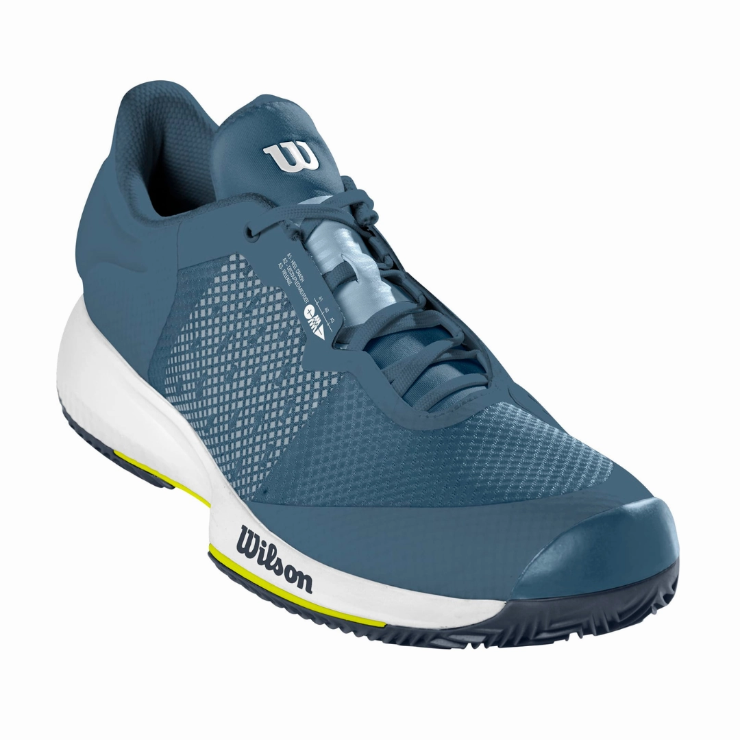 Wilson Kaos Swift Tennis Shoes -  China Blue/ White/ Sulphur Spring Adaptive Push