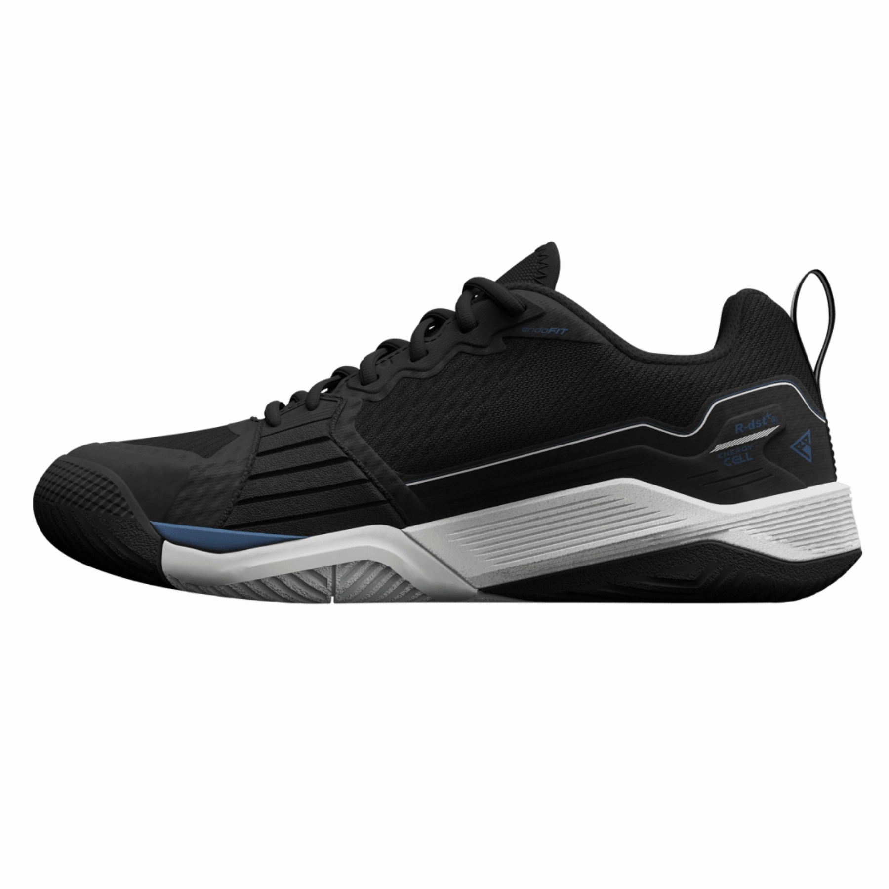 Wilson Rush Pro 4.5 Men Tennis Shoes - Black/White/Ensign Blue Toe Lock