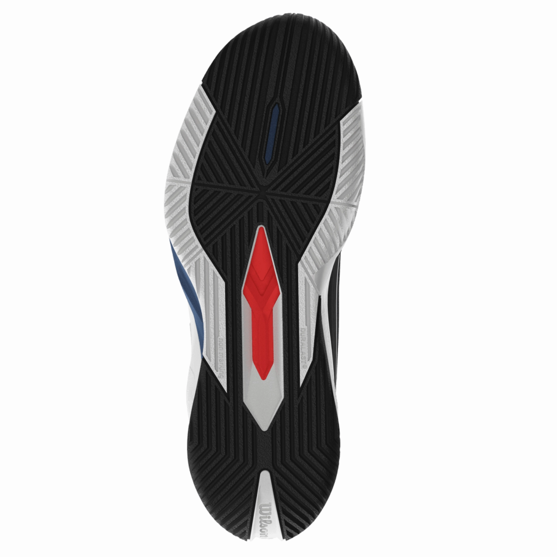 Wilson Rush Pro 4.5 Men Tennis Shoes - Black/White/Ensign Blue Toe Lock