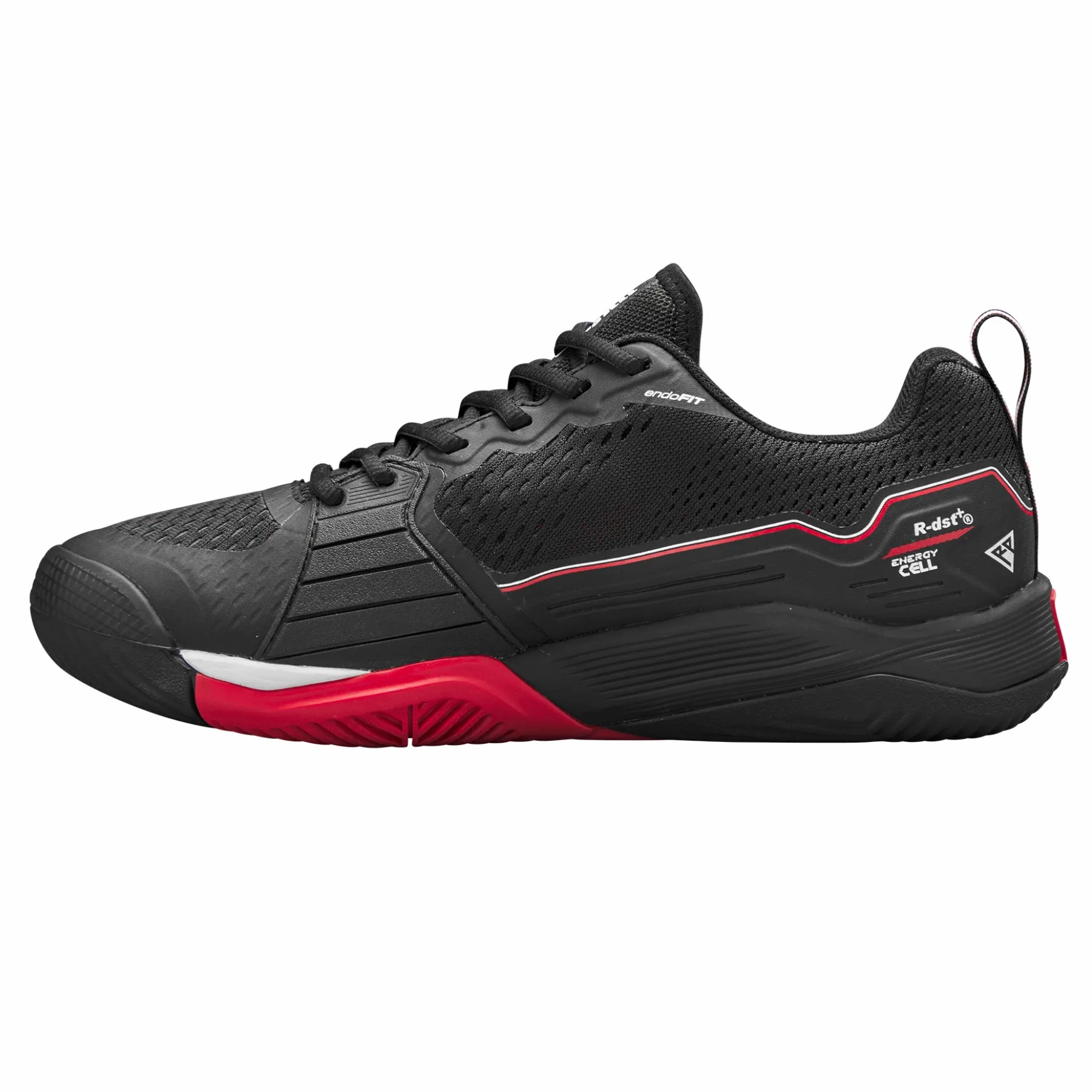 Wilson RUSH PRO 4.5 Mens Tennis Shoes - Black/Red/White All terrain