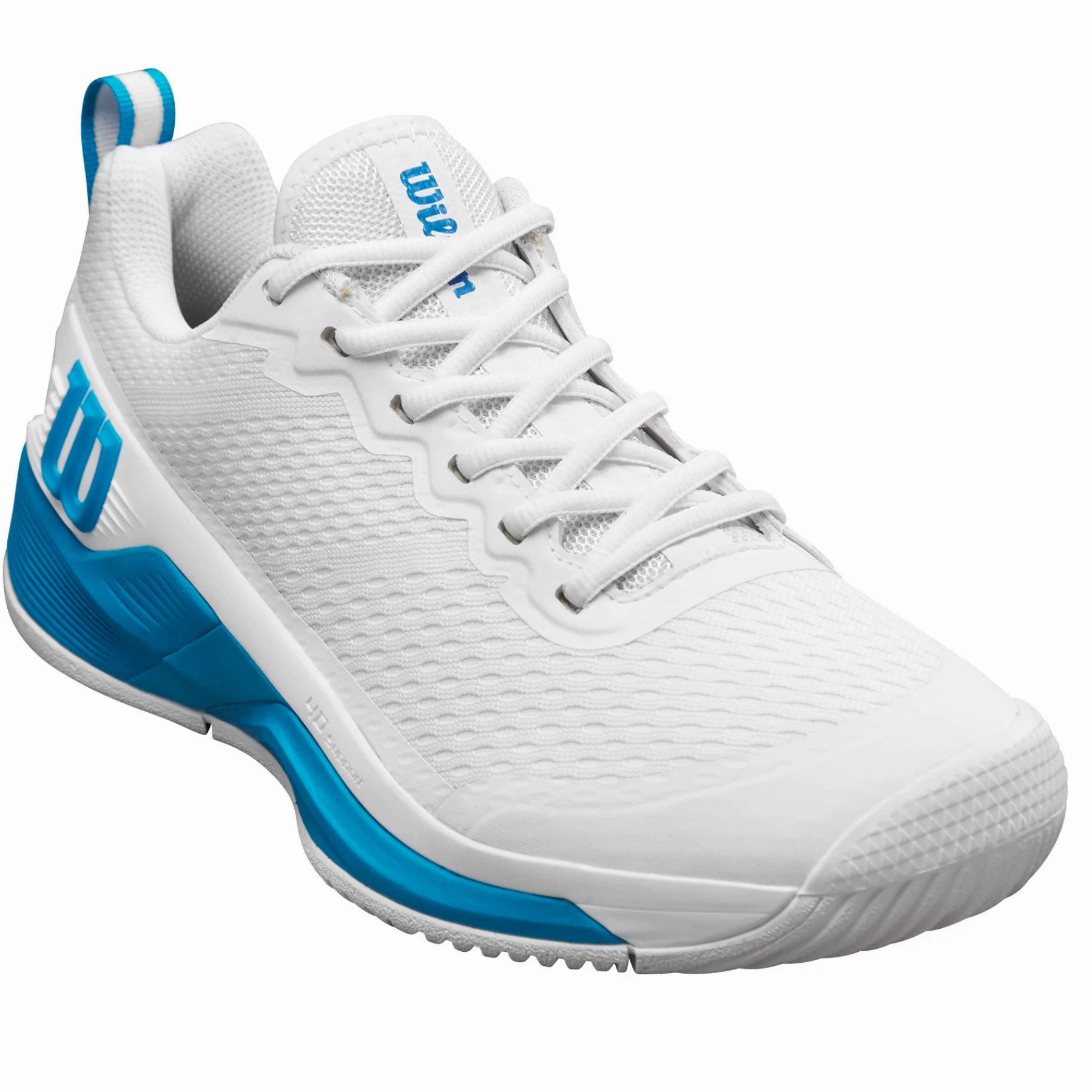 Wilson RUSH PRO 4.5 OZ Mens Tennis Shoes - White/White/Ato Padded collar