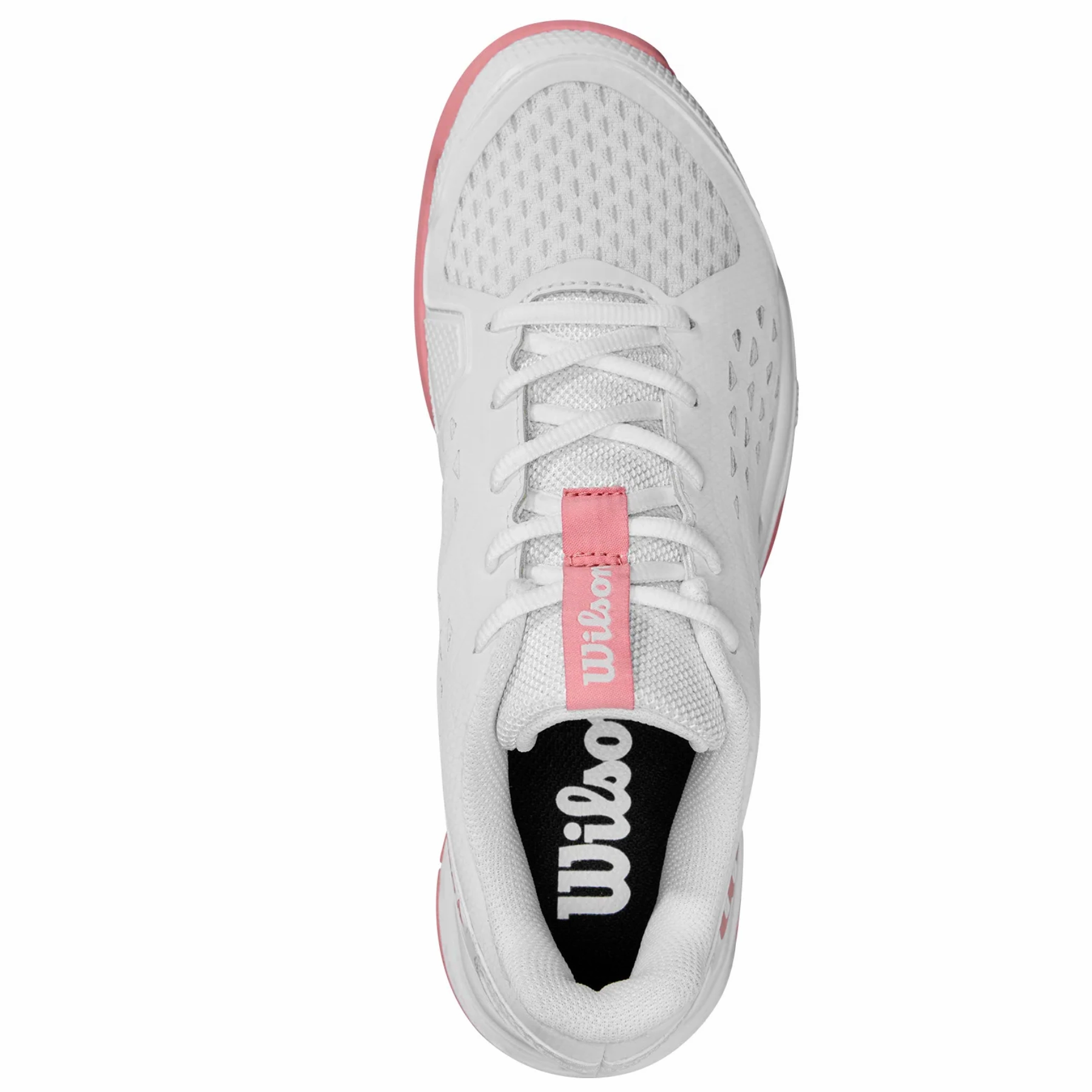 Wilson Rush Pro Jr L Tennis Shoes - White / White / Mauve Pink