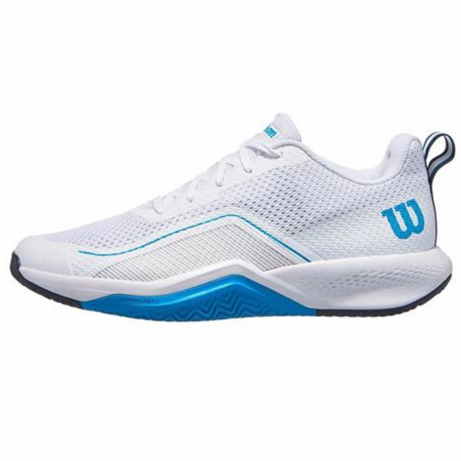 Wilson Rush Pro Lite Oz Mens Tennis Shoes - White/Atomic Multi Directional Flex