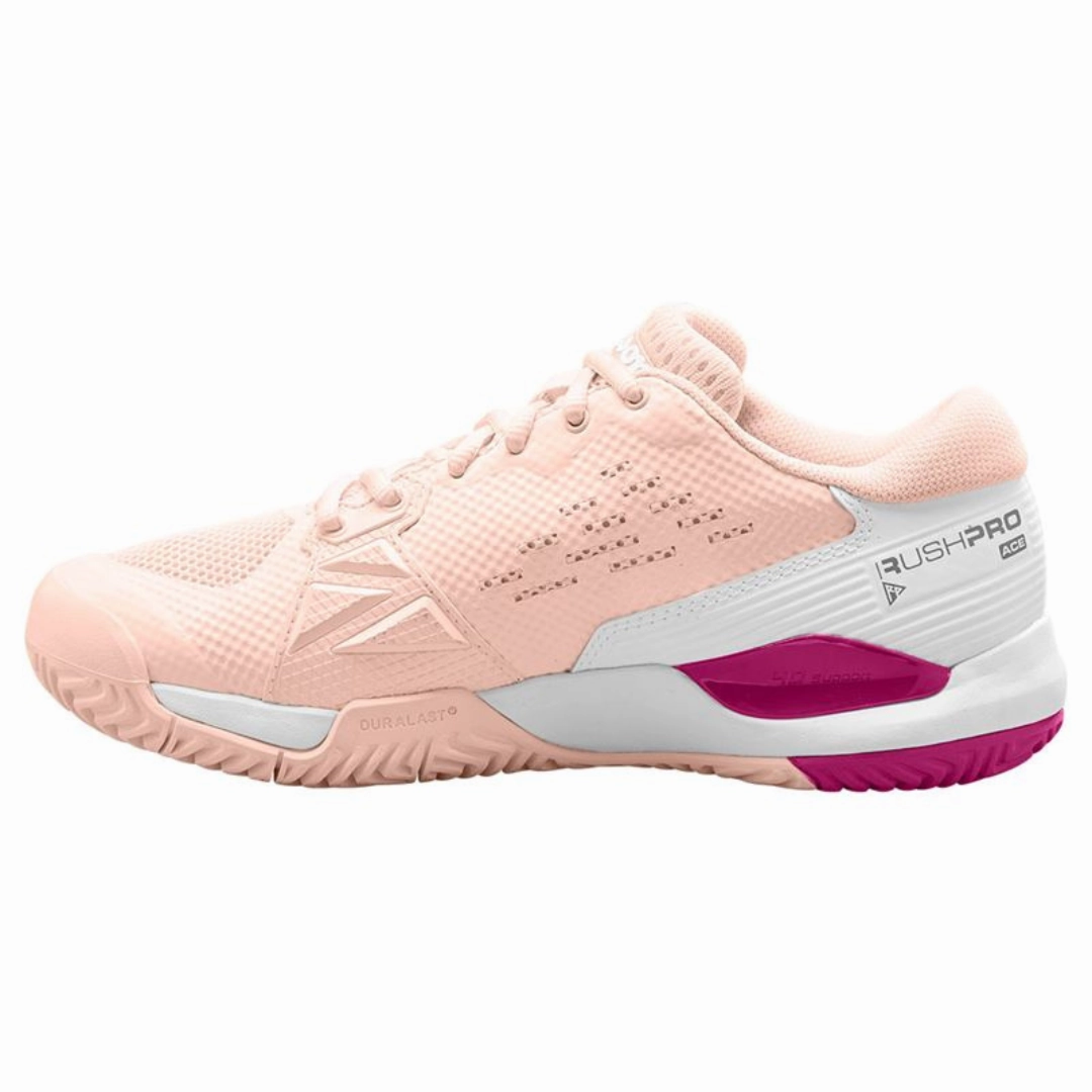 Wilson Women Rush Pro Ace Tennis Shoes - Scallop Anti Slip Feature