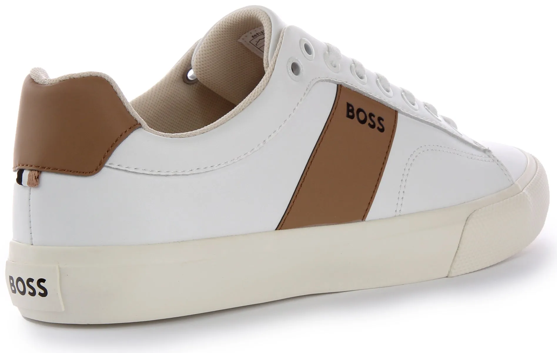 windproof Boss Aiden Tennis In White Brown For Men