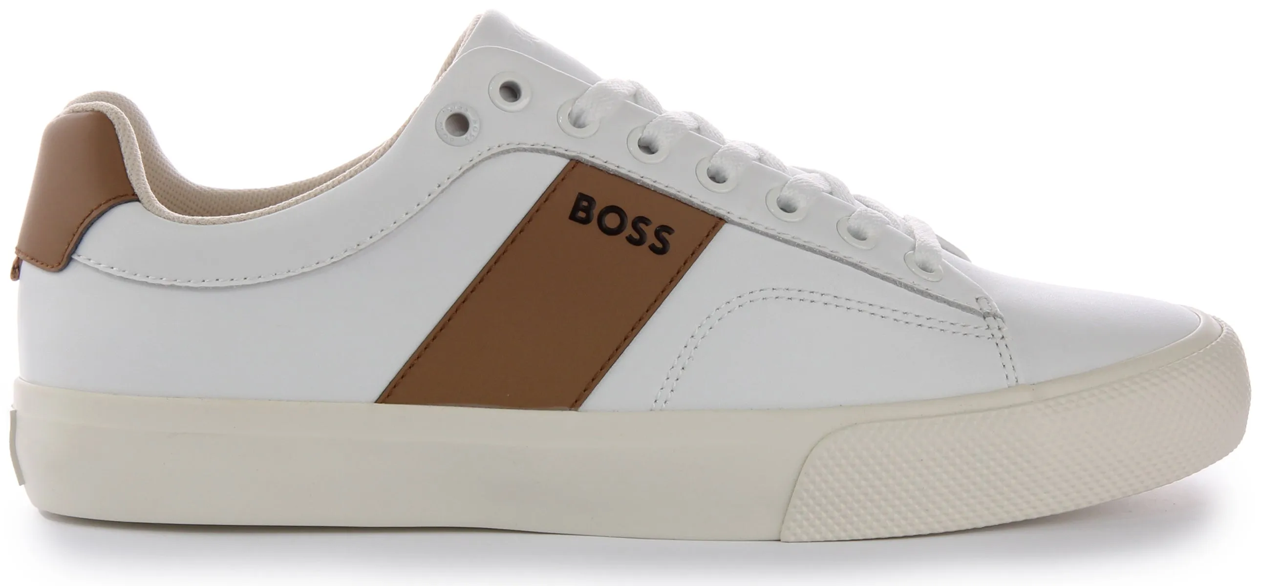 windproof Boss Aiden Tennis In White Brown For Men