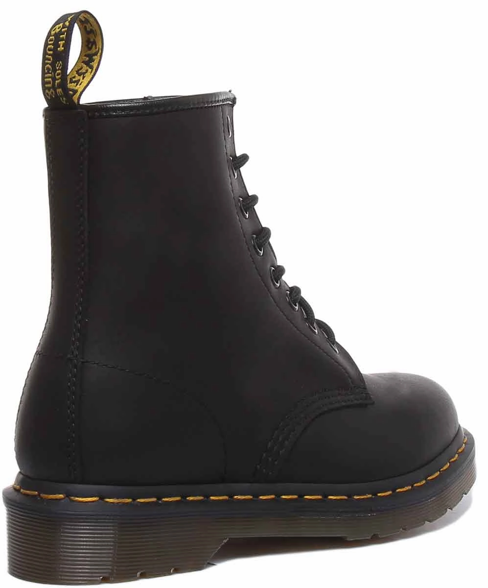 Wingtip Pattern Dr Martens 1460 Greasy In Black