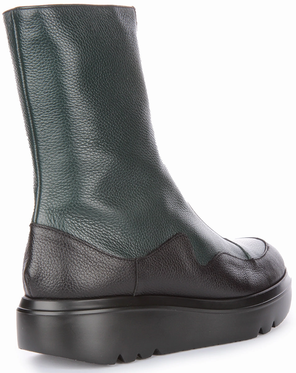 Wonders Livia In Dark Green For Women Trail Footcare Boots Gear Max