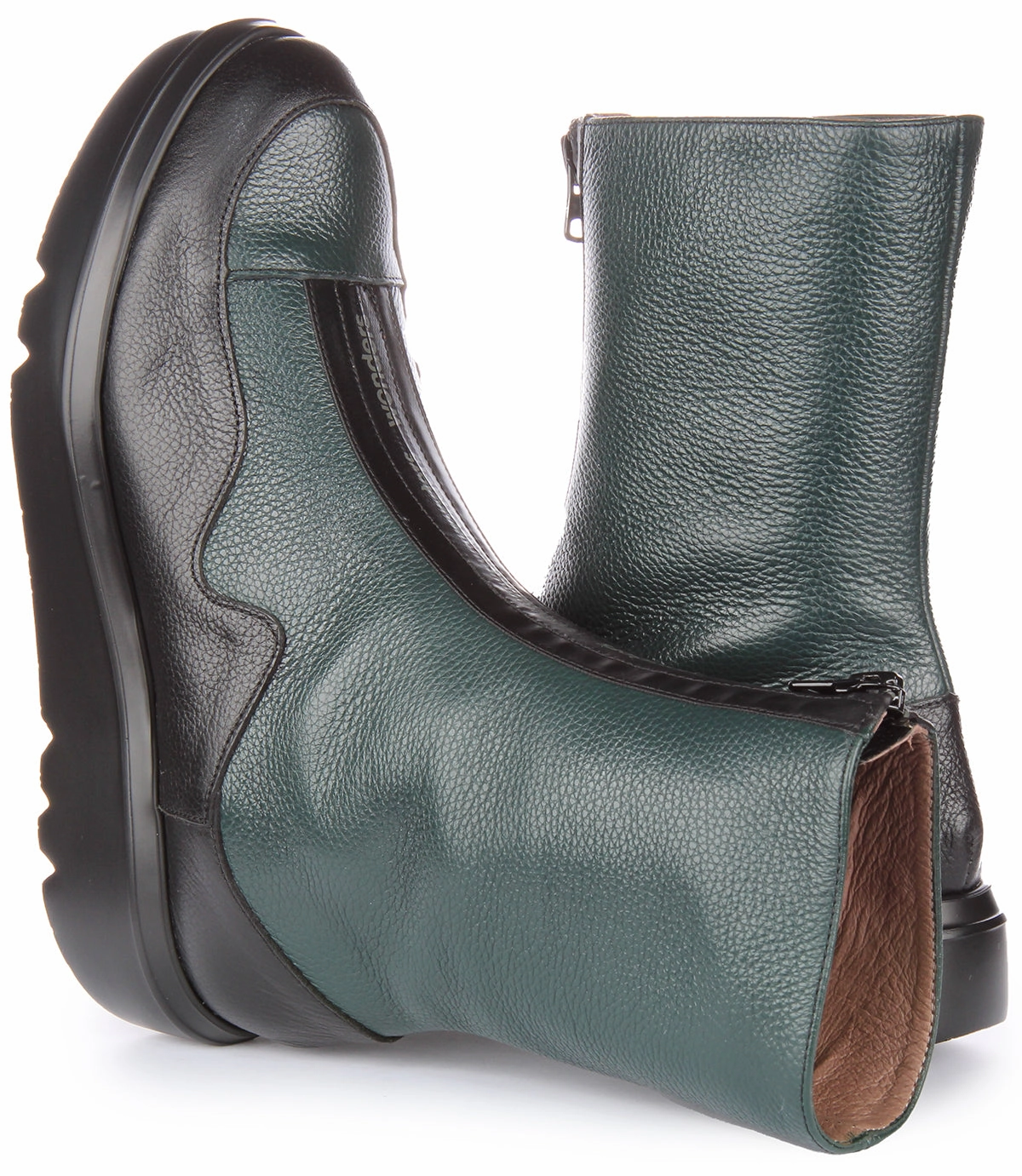 Wonders Livia In Dark Green For Women Trail Footcare Boots Gear Max