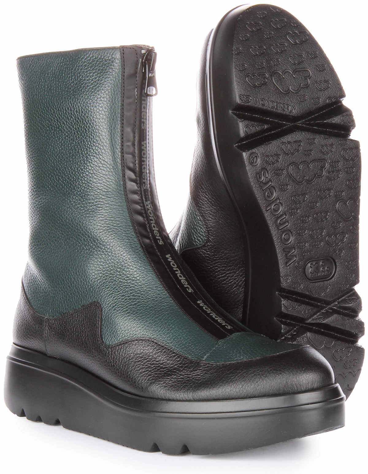 Wonders Livia In Dark Green For Women Trail Footcare Boots Gear Max