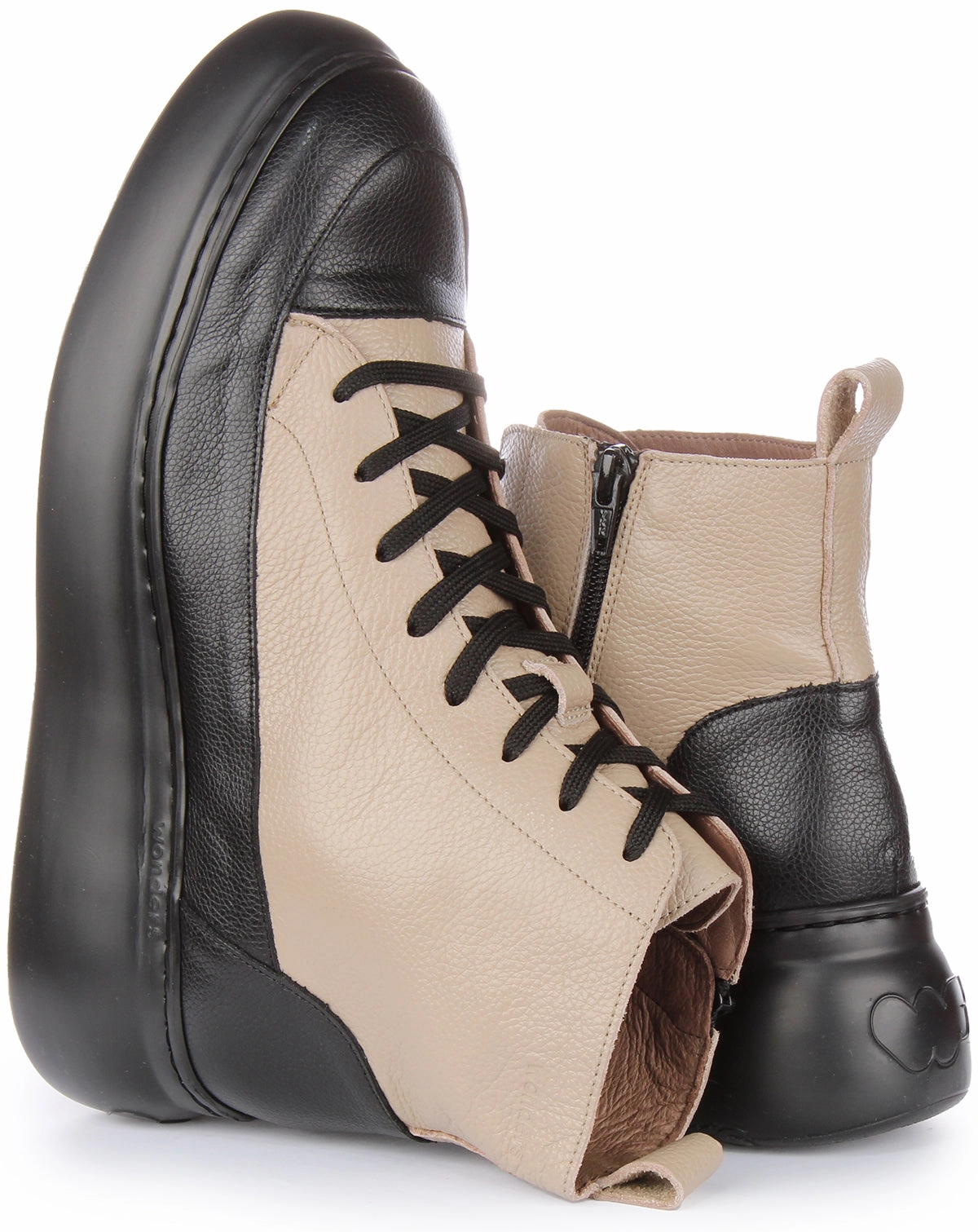 Wonders Maya In Black Taupe For Women Extreme Grip