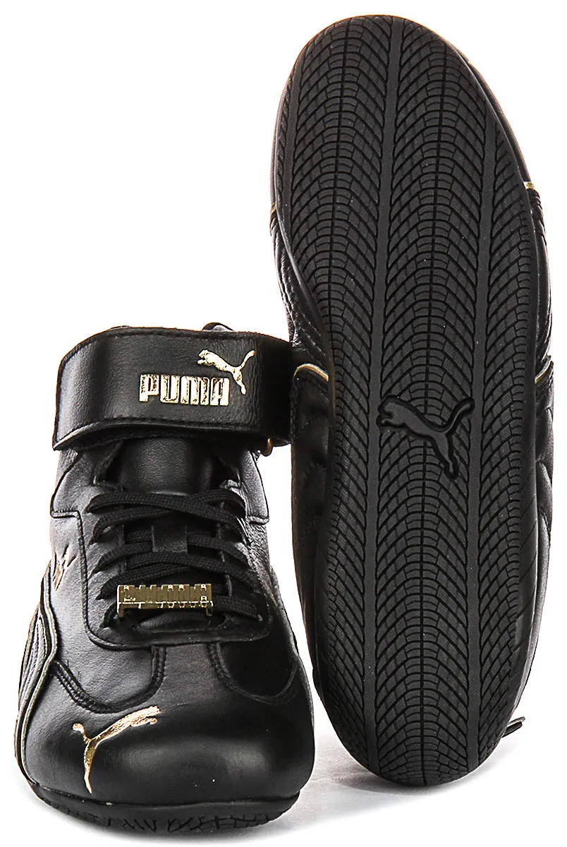Workout Traction Puma Speedcat Mid LS In Black Gold For Women