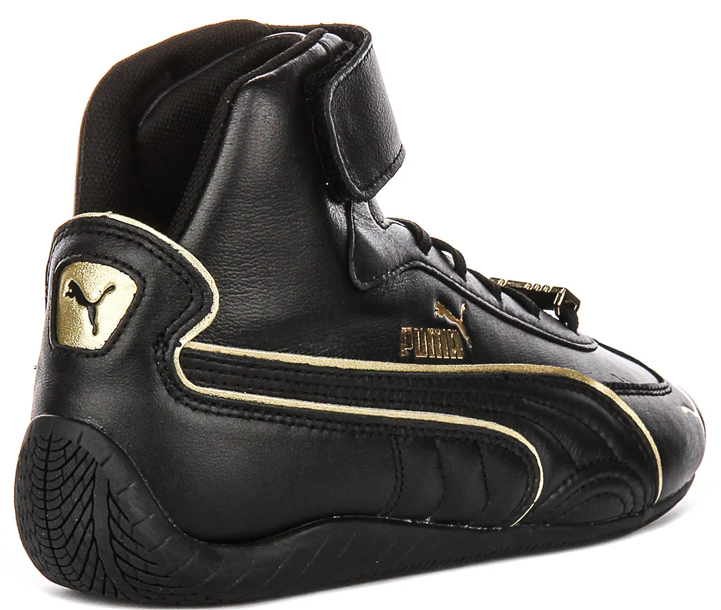 Workout Traction Puma Speedcat Mid LS In Black Gold For Women