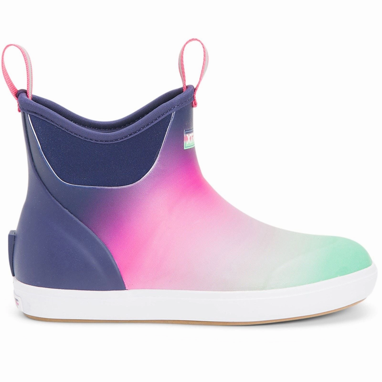 Xtratuf Ankle Deck Rubber Purple Aurora Wellington Boots Trek Flex