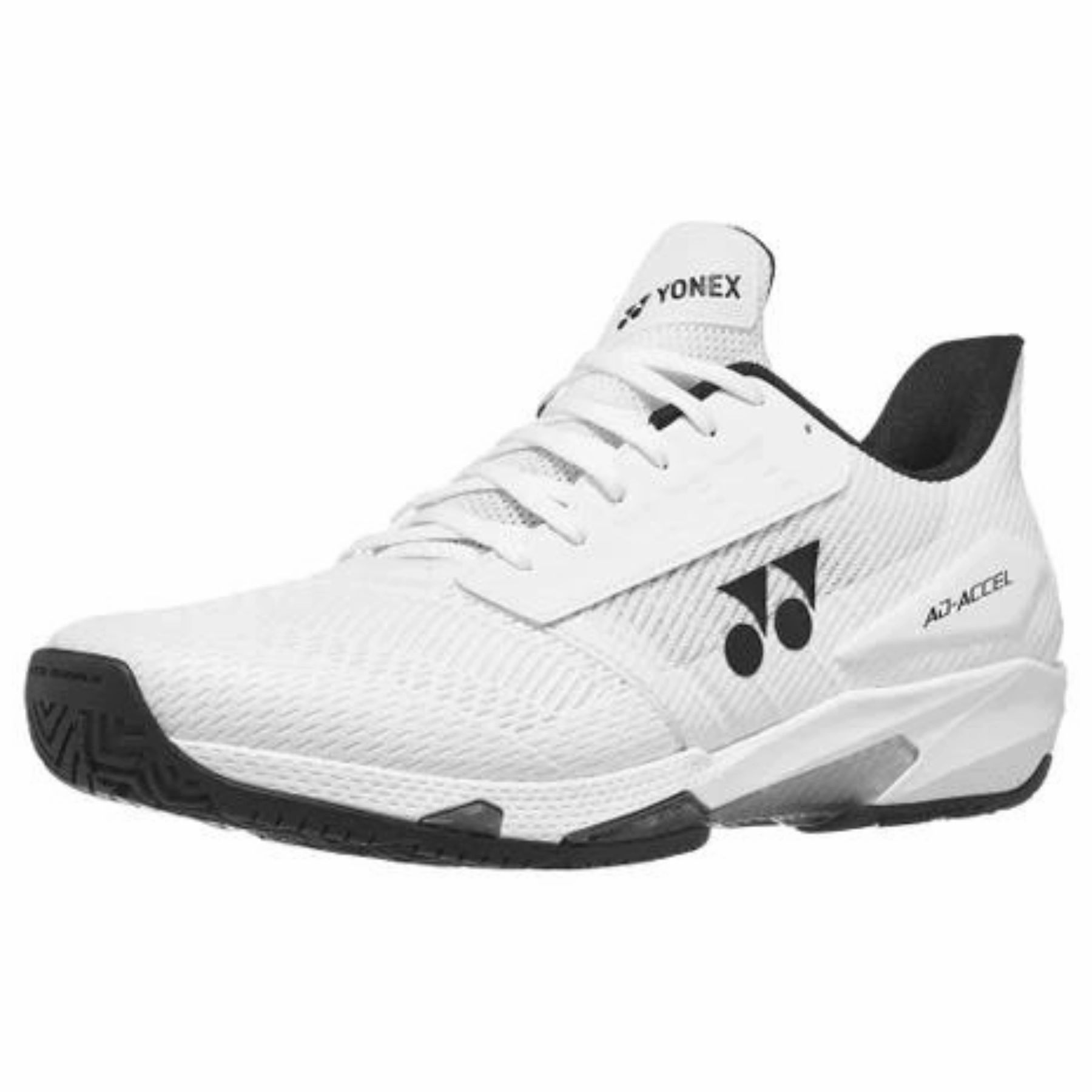 Yonex AD Accel All Court 2024 Mens Tennis Shoes -White/Black Arch Comfort