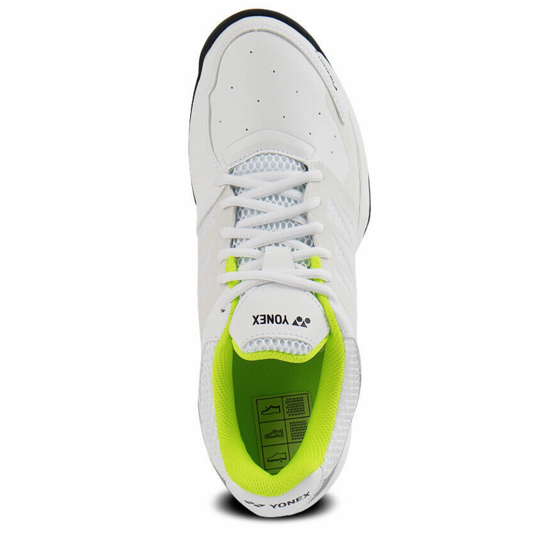 Yonex Lumio 3 All Court White/Lime Mens Tennis Shoes 2023 Flexible Fit System Design Concept