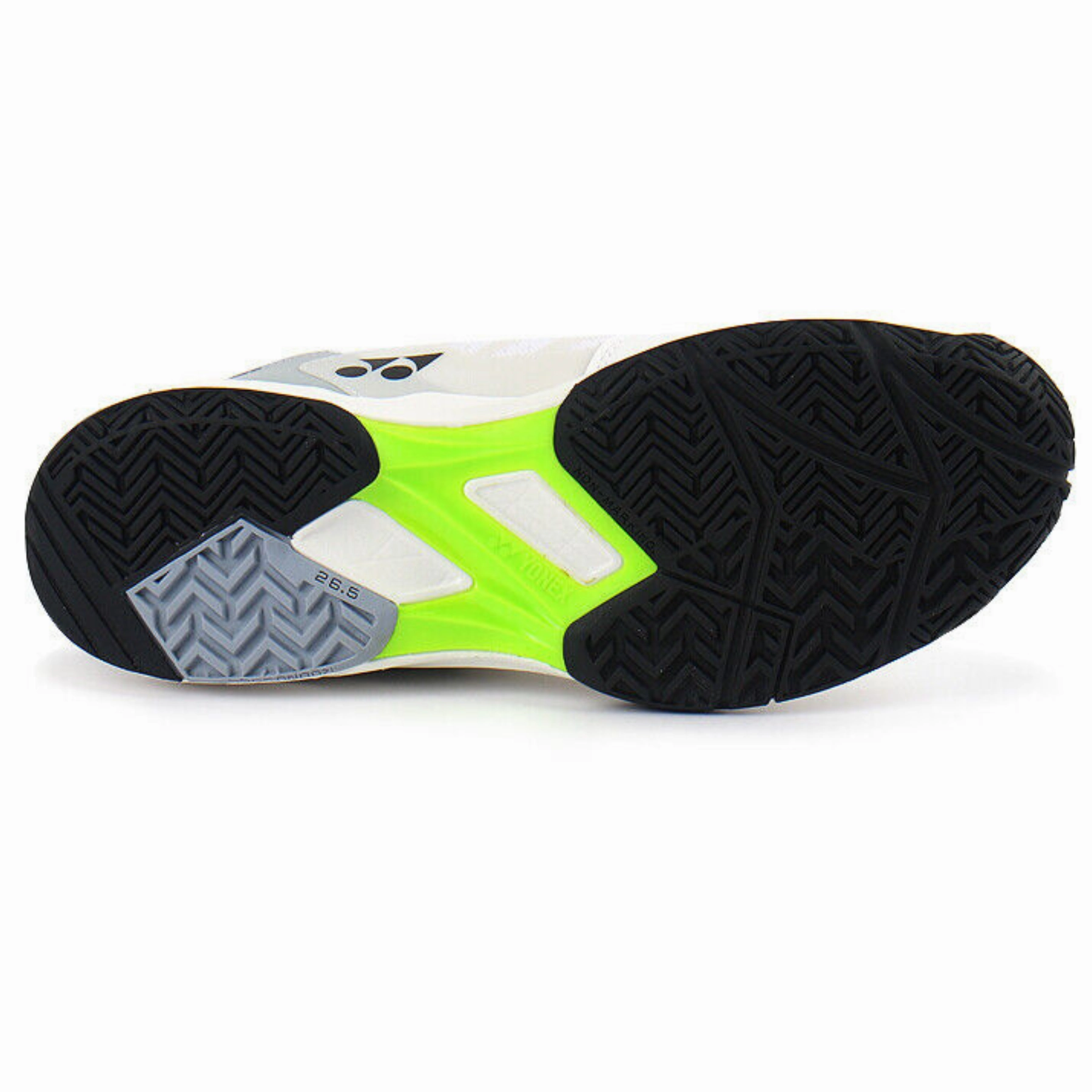 Yonex Lumio 3 All Court White/Lime Mens Tennis Shoes 2023 Flexible Fit System Design Concept