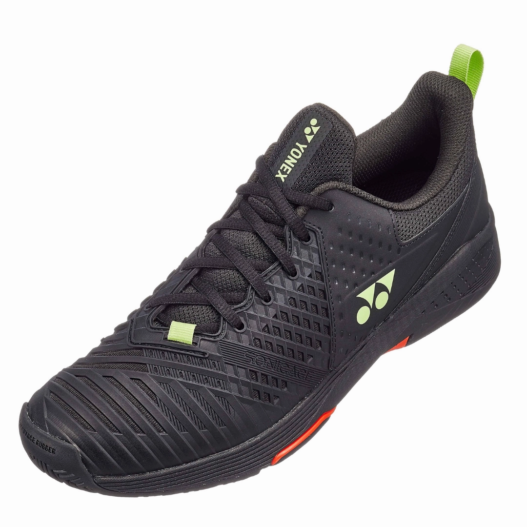 Yonex Sonicage 3 All Court Black Lime Mens Tennis Shoes Breathability Motion